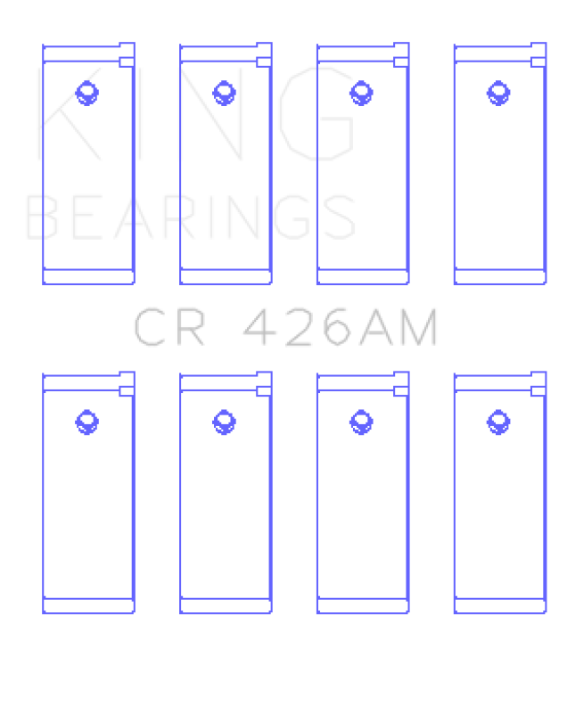 King Engine Bearings Datsun E13/E15/(Size +0.50mm) Connecting Rod Bearing Set