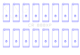 King Engine Bearings Toyota 1Uz-Fe/2Uz-Fe/3Uz-Fe (Size +0.50mm) Connecting Rod Bearing Set