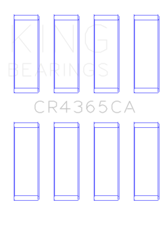 King Engine Bearings Ford ZETec S/Ecoboost1.6 (Size +0.25mm) Connecting Rod Bearing Set