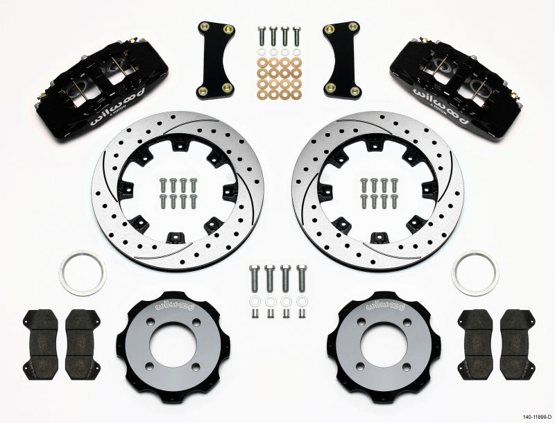 Wilwood Dynapro 6 Front Hat Kit 12.19in Drilled 2011 Fiesta