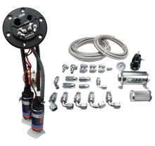 Load image into Gallery viewer, Deatschwerks X2 Series Fuel Pump Hanger w/ Dual DW420 Pumps/PTFE Plumbing kit for 92-00 Honda Civic