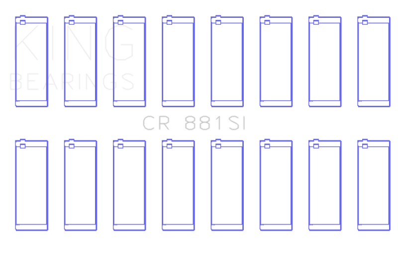 King Engine Bearings Ford 281Ci/330Ci (Size +0.25mm) Connecting Rod Bearing Set