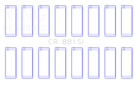 King Engine Bearings Ford 281Ci/330Ci (Size +0.75mm) Connecting Rod Bearing Set