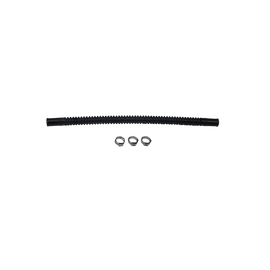 Deatschwerks Convoluted Tubing 250mm Length x 8mm ID Side 1 x 8mm ID Side 2 - Black