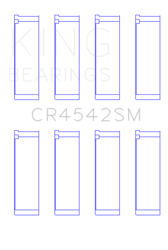 King Engine Bearings Honda K-Series (Except A3)/16V 2.0L/2.3L/2.4L (Size +0.25mm) Conrod Bearing Set