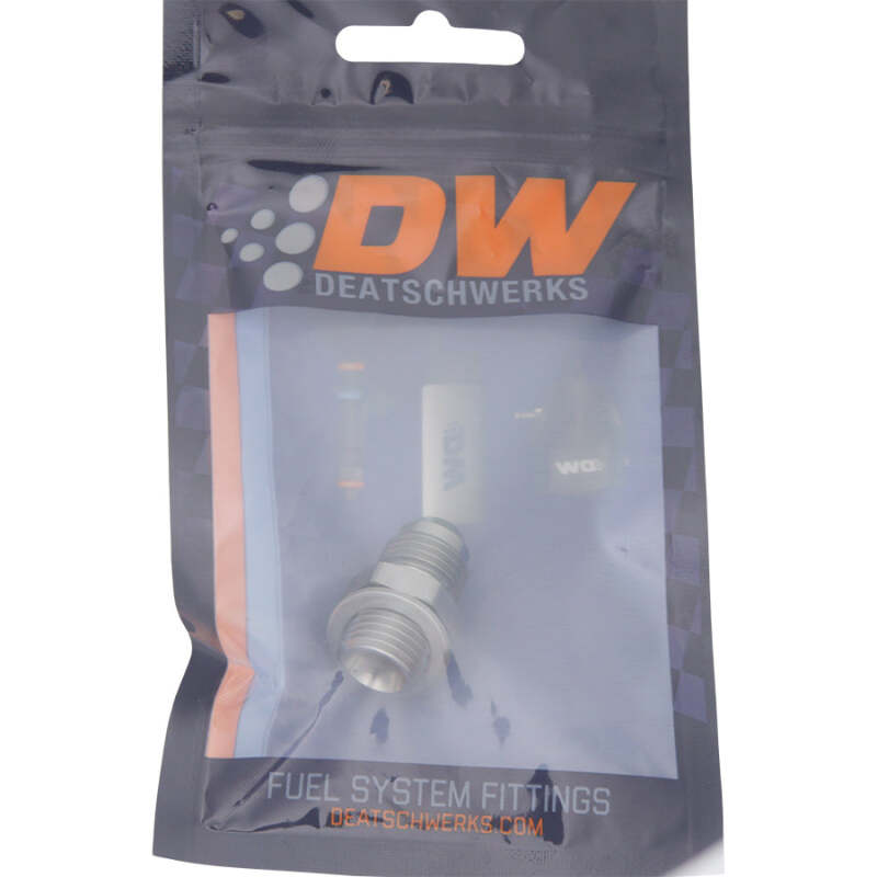 DeatschWerks 6AN Male Flare to M14 X 1.5 Male Metric Adapter  (Incl. Crush Washer) - Titanium