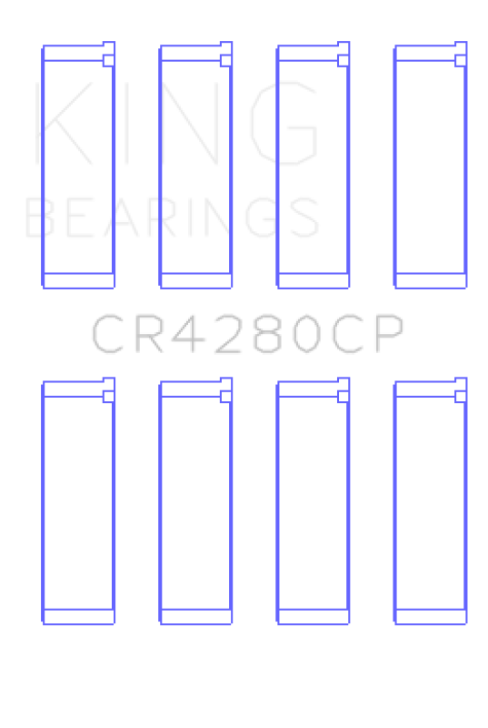 King Engine Bearings Subaru Ej20/Ej22/Ej25 (Incl. Turbo) (Size +0.50mm) Connecting Rod Bearing Set