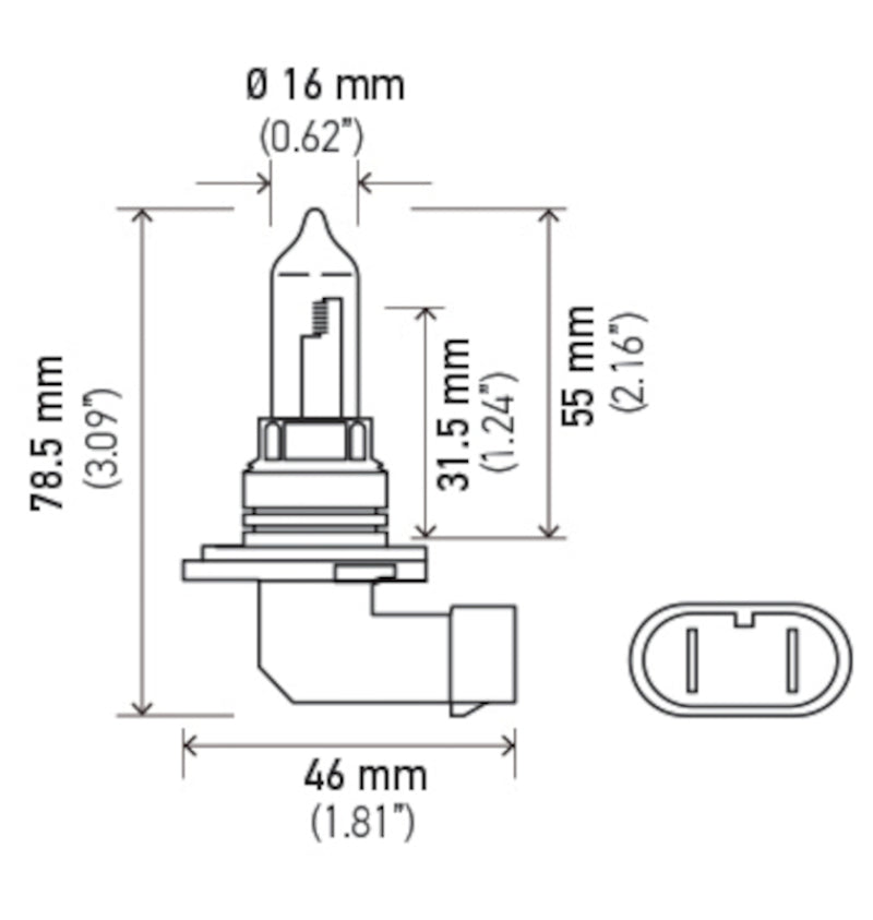 Hella Bulb 9005/HB3 12V 65W P20d T4 LONGLIFE