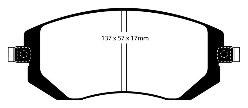 EBC 03-05 Subaru Impreza 2.0 Turbo WRX Bluestuff Front Brake Pads