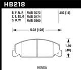 Hawk 88-89 Civic Si / 92-00 Civic CX / 88-00 DX / 98-00 GX Performance Ceramic Street Front Brake Pa