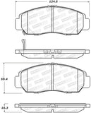 StopTech Street Brake Pads - Rear