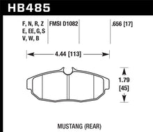 Load image into Gallery viewer, Hawk 2011-2012 Ford Mustang 5.0L Perf. 5.0 (w/Brembo Brakes) High Perf. Street 5.0 Rear Brake Pads