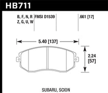 Load image into Gallery viewer, Hawk 13 Subaru BRZ/13 Legacy 2.5i / 13 Scion FR-S DTC-30 Front Street Brake Pads