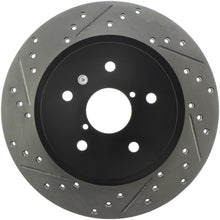 Load image into Gallery viewer, StopTech 16-17 Subaru WRX (w/Eyesight Technology) Sport Slotted &amp; Drilled Rear Right Rotor
