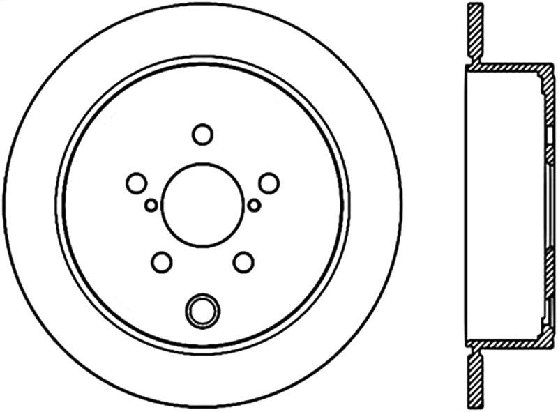 Stoptech 09-10 Subaru Forester / 08-10 Impreza/WRX Rear CRYO-STOP Rotor