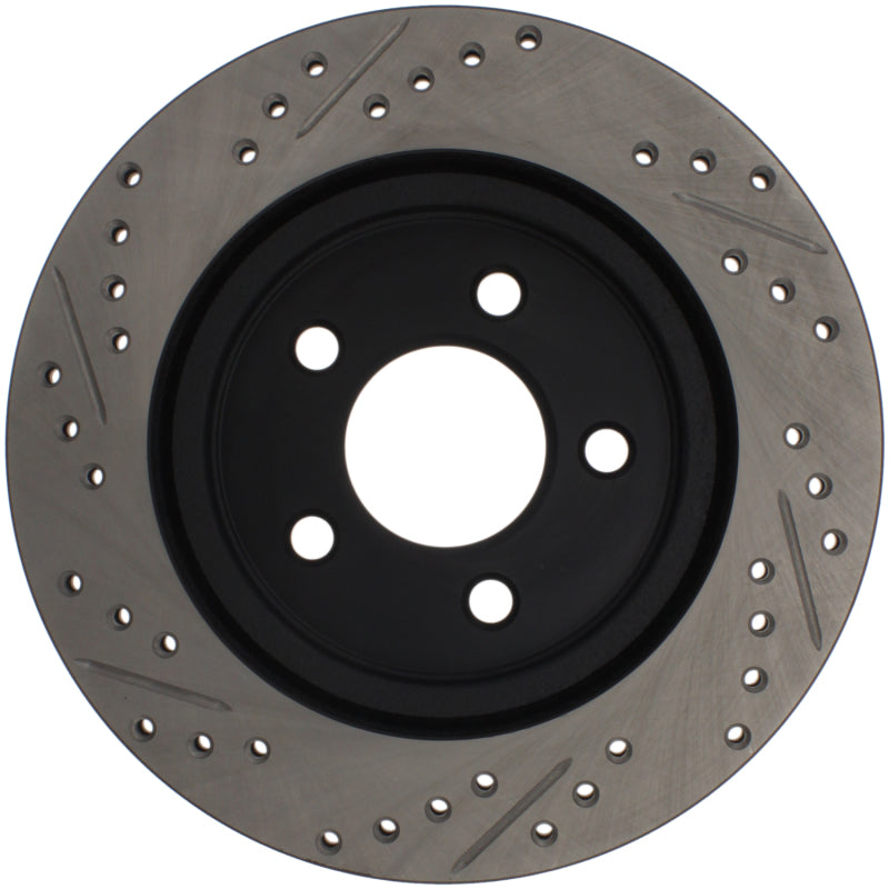 StopTech 05-10 Ford Mustang Slotted & Drilled Left Rear Rotor