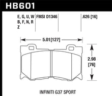 Load image into Gallery viewer, Hawk 10-11 Infiniti FX50 / 09-10 G37 / 09-10 Nissan 370Z Blue 9012 Race Front Brake Pads