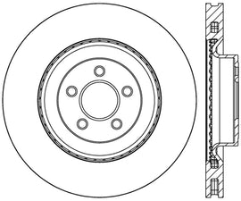 StopTech 2015 Ford Mustang GT w/ Brembo Brakes Right Front Slotted Brake Rotor