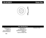 StopTech Nissan 370z / Infiniti G37 SportStop Cryo Drilled Front Right Rotor