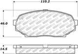 StopTech 90-93 GEO Storm / Mazda Miata Street Select Front Brake Pads