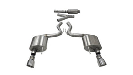 Corsa 2015-2017 Ford Mustang EcoBoost 2.3T Sport 3in Cat-Back Dual Rear Exit Polished Tips