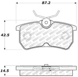 StopTech 01-19 Ford Fiesta/Focus Street Select Brake Pads - Rear