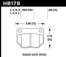 Load image into Gallery viewer, Hawk 2/1989-1996 Nissan 300ZX Base (Excl. Turbo) HPS 5.0 Rear Brake Pads