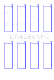 King Mitsubishi 4B11T (Size STDX) Performance Coated Rod Bearing Set