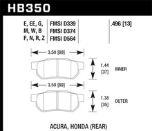 Load image into Gallery viewer, Hawk 90-01 Acura Integra (excl Type R) / 98-00 Civic Coupe Si HPS Street Rear Brake Pads