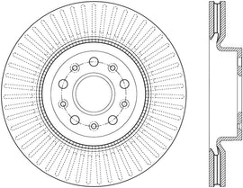 StopTech 14-18 Cadillac CTS Cryo-Stop Front Premium Rotor