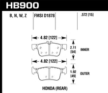 Load image into Gallery viewer, Hawk 16-19 Honda Civic (Excludes Si and Type R) HP+ Street Rear Brake Pads