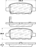 StopTech Sport Performance 10-17 Nissan 370Z Rear Brake Pads