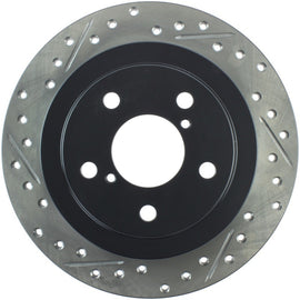 StopTech 05-06 Saab 9-2X AWD / 02-05 Impreza WRX / 02 WRX STi Slotted & Drilled Right Rear Rotor