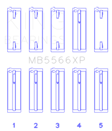 King Audi A4 1.8L AEB (Size STD) Performance Main Bearing Set
