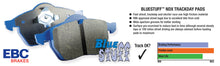 Load image into Gallery viewer, EBC 03-05 Subaru Impreza 2.0 Turbo WRX Bluestuff Rear Brake Pads