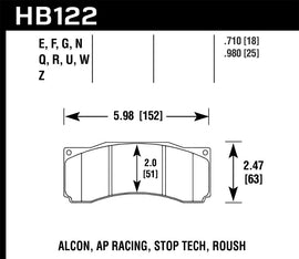 Hawk 2007 Ford Mustang Saleen S281 Extreme HPS 5.0 Front Brake Pads