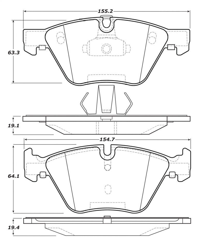 StopTech Street Touring 12 BMW X1 / 09-13 Z4 Front Brake Pads