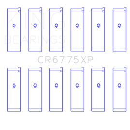 King Nissan VQ35DE (Size +0.25) Performance Rod Bearing Set