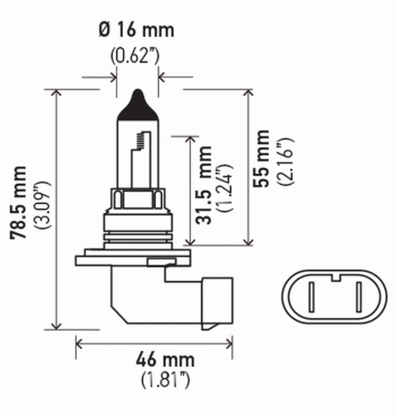 Hella Bulb 9006/Hb4 12V 55W P22D T4 (2)