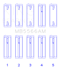 King Audi A4 1.8L AEB (Size +.25 Oversized) Main Bearing Set