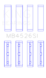 King Toyota 1GR-FE (Size STD) Crankshaft Main Bearing Set