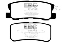 Load image into Gallery viewer, EBC 11-14 Chrysler 200 3.6 Greenstuff Rear Brake Pads