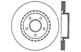 StopTech 1/02-05 Infiniti G35 (alloy disc) / 6/02-05 Nissan 350Z Slotted & Drilled Left Front Rotor