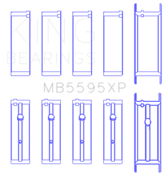 King Nissan KA-24DE (Size 0.50 Oversized) Performance Main Bearing Set