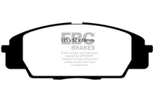 Load image into Gallery viewer, EBC 07-11 Acura CSX (Canada) 2.0 Type S Greenstuff Front Brake Pads