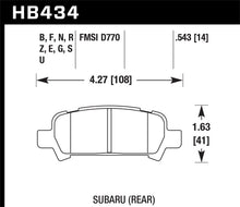 Load image into Gallery viewer, Hawk 02 WRX 2.0L / 02-04 Impreza 2.5L / 05-06 Baja 2.5L / 00-09 Legacy 2.5L / 02-04 Outback 2.5L/3.0