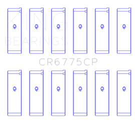 King- Nissan 3.5L VQ35DE 2001-2006 Connecting Rod Bearing Set (6 Pairs)