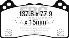 Load image into Gallery viewer, EBC 2016-2017 Ford Focus RS Front Greenstuff Brake Pads