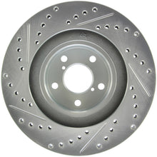 Load image into Gallery viewer, StopTech Select Sport 03-08 Subaru Forester Sport Slotted and Drilled Left Front Rotor