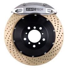 Load image into Gallery viewer, StopTech 06-10 VW Golf/Jetta Front BBK ST-40 Caliper Silver / 2pc Zinc Drilled 328x28mm Rotor